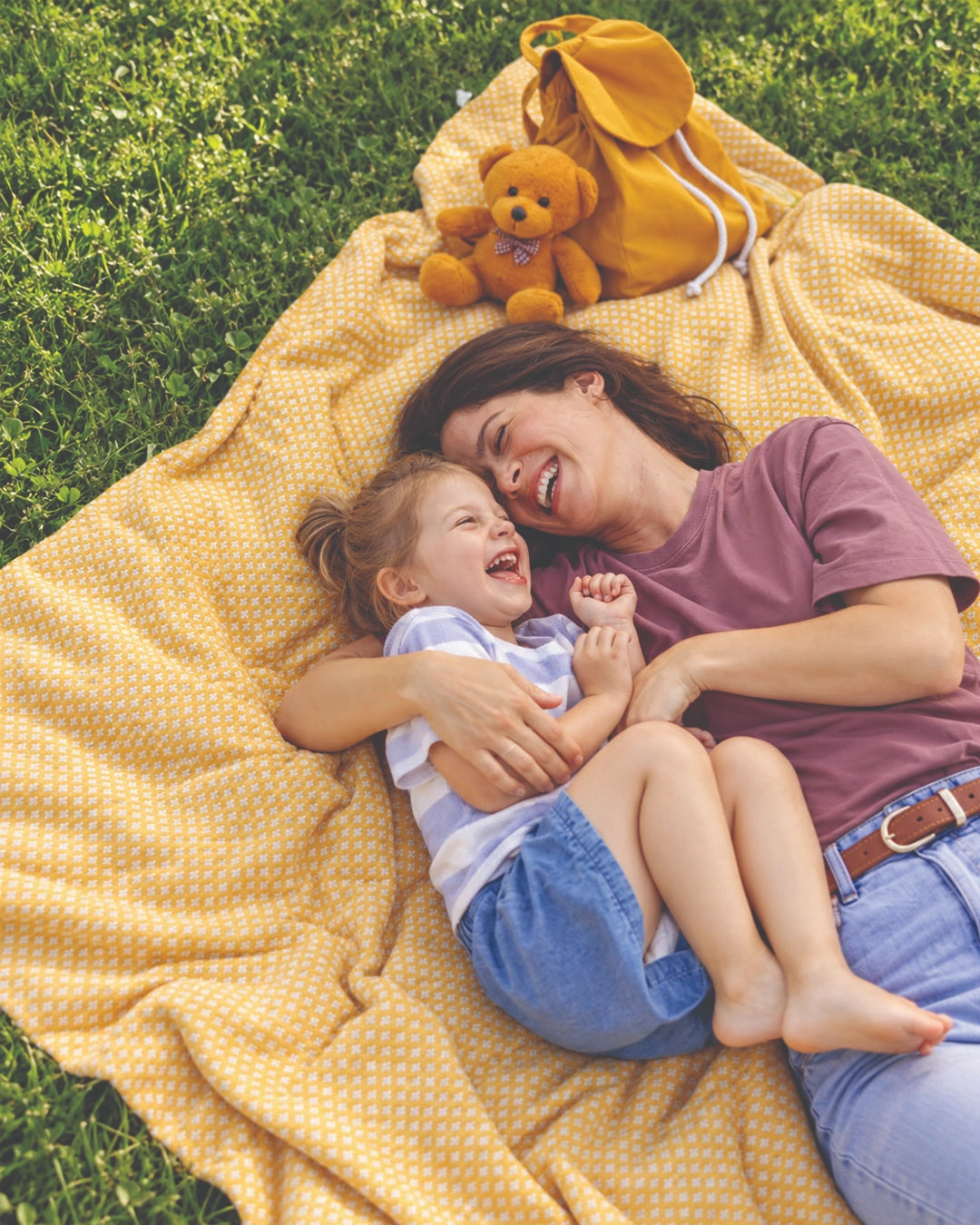 Happy child with parent