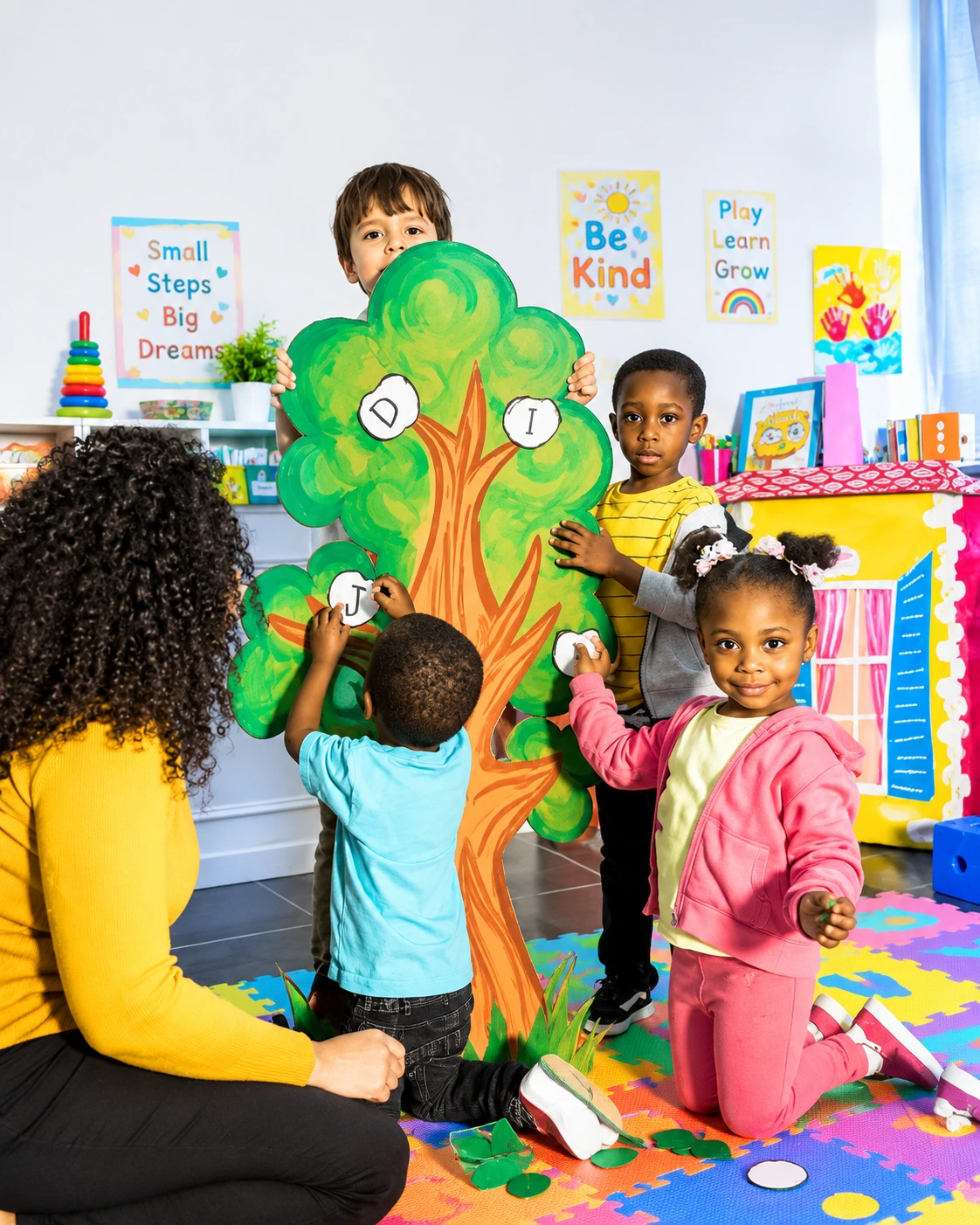 Children participating in a learning activity